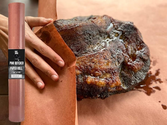 BLUE SMOKE Extra Wide Pink Butcher Paper Roll (24 inch x 175 feet), Unwaxed,