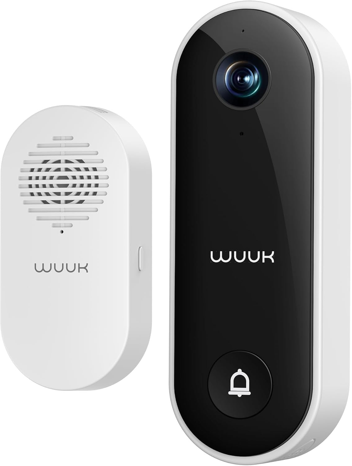 WUUK Wired Doorbell Camera, Facel Recognition, 2K Video Doorbell with Chime