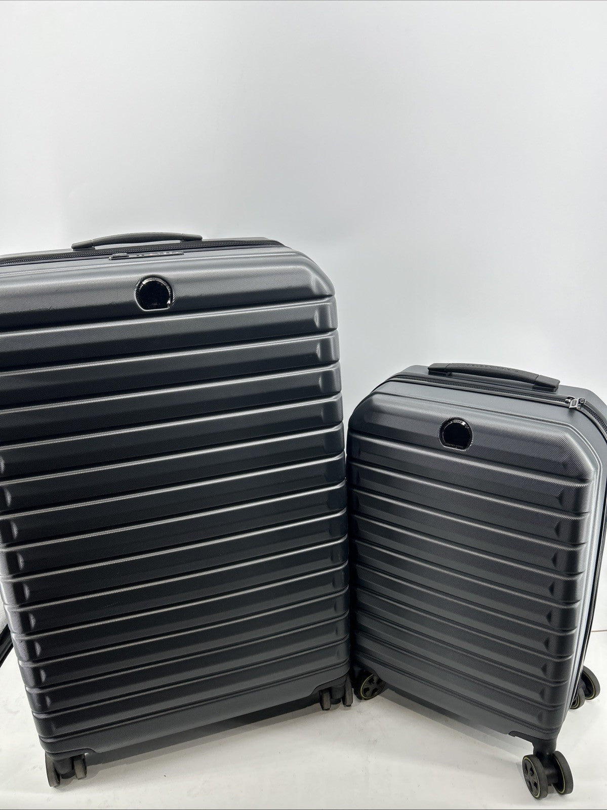 Delsey Helium Edge 2-piece Luggage Spinner Hardside Set 30" & 22" in Blue