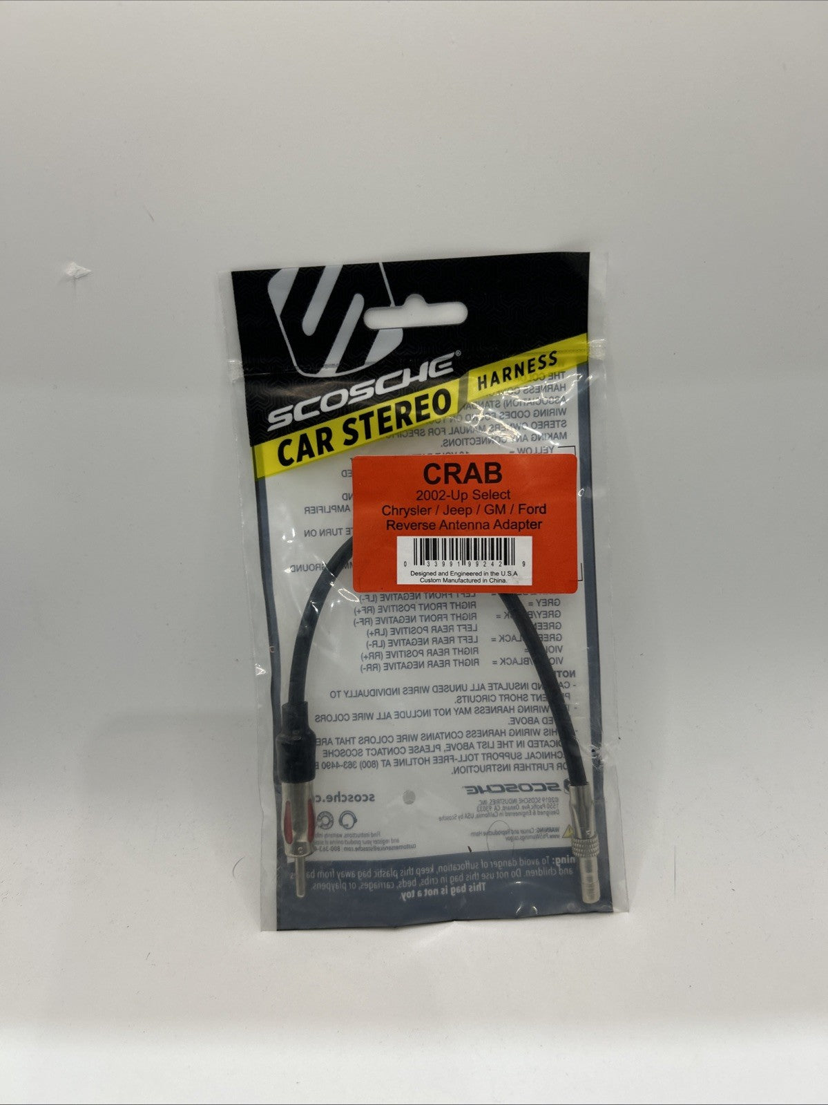 Scosche CRAB Antenna Adapter for 2002-up Chrysler, Dodge and Jeep Vehicles