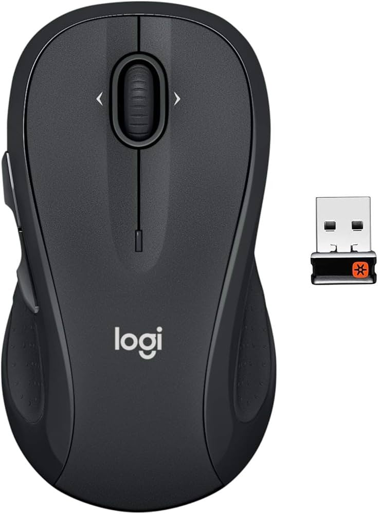 Logitech M510 Wireless Computer Mouse USB Unifying Receiver Graphite