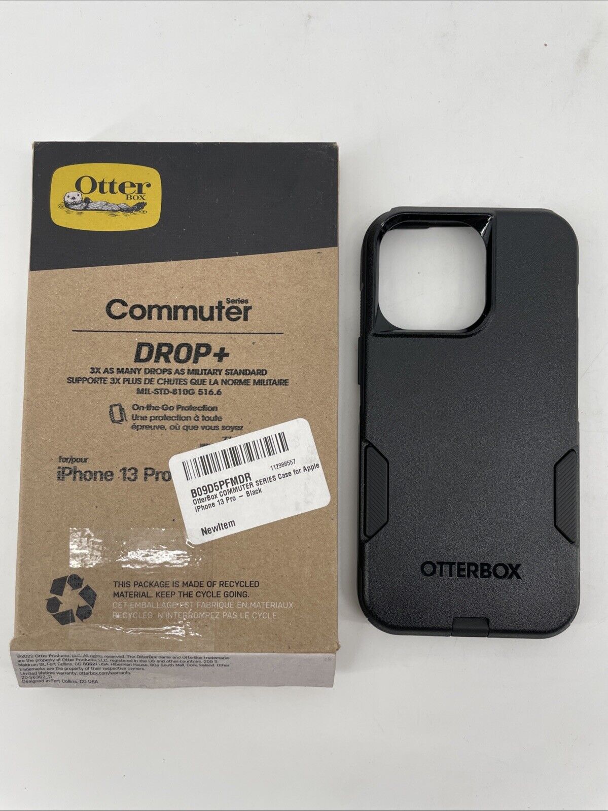 OtterBox COMMUTER SERIES for Apple iPhone 13 Pro (Black)