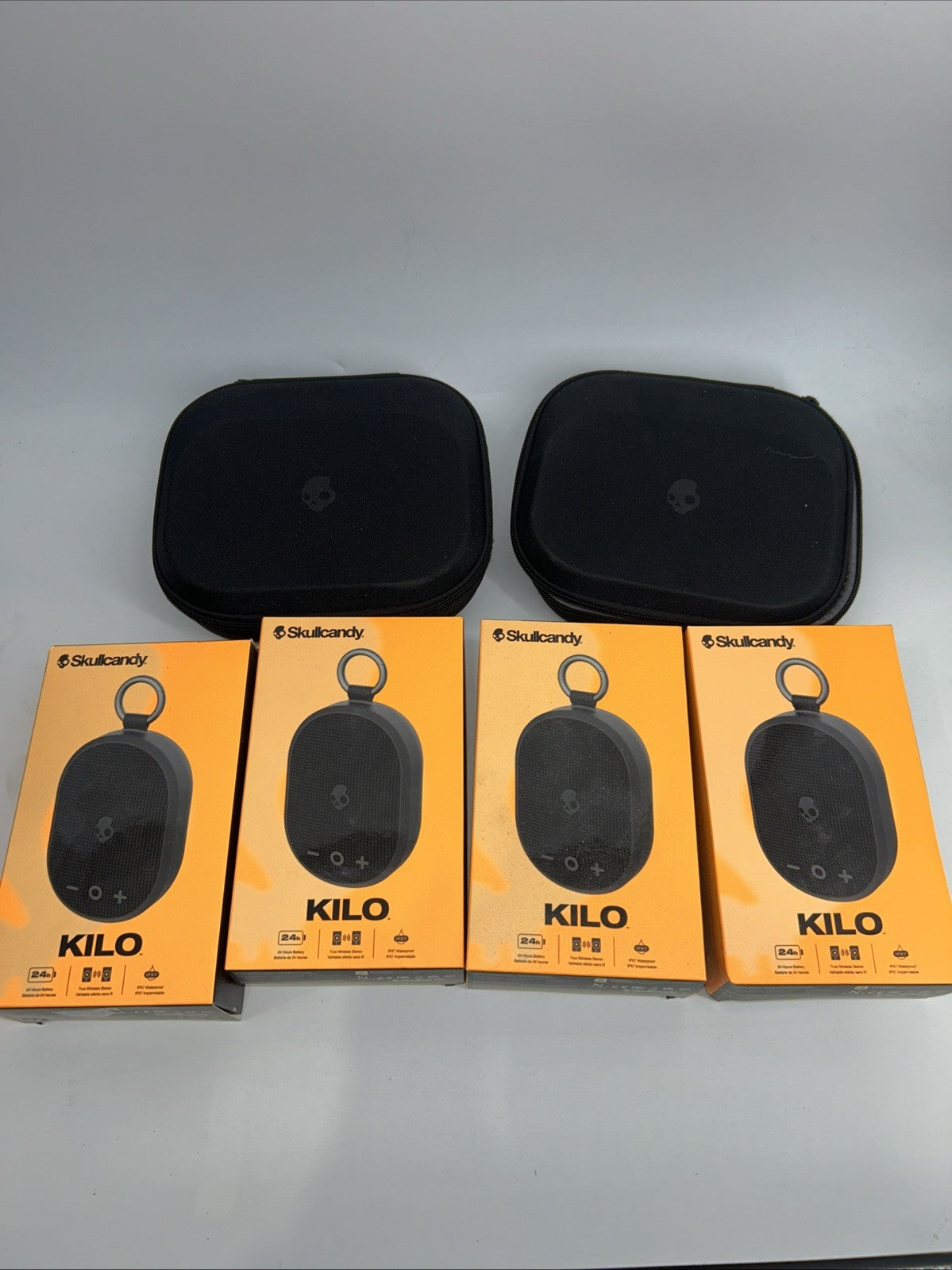 Skullcandy Kilo Compact Wireless Speaker Set of  4 w/ Case