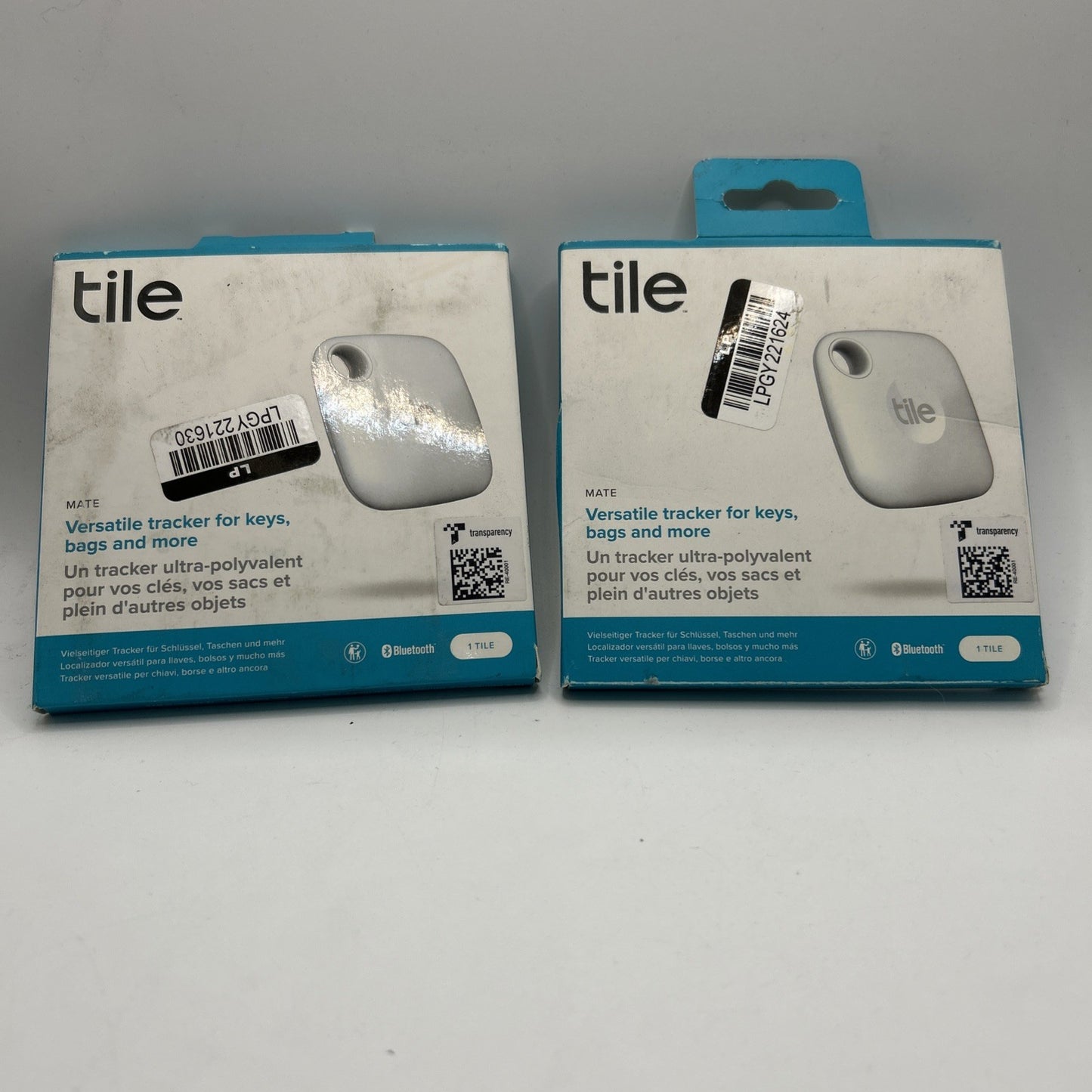 2 Pack Of Tile Mate 2022 Universal Bluetooth Tracker - White