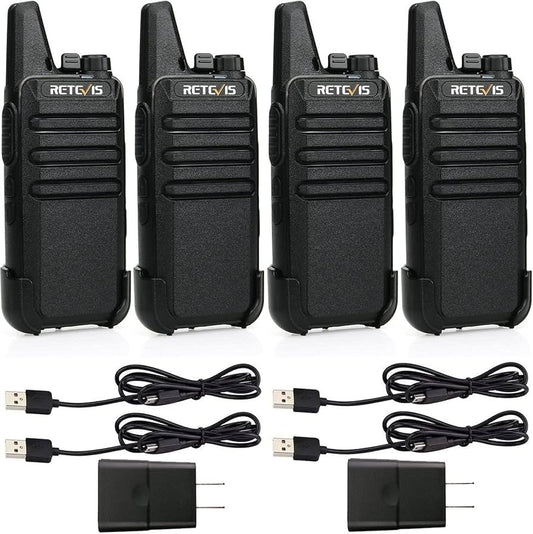 Retevis RT22 Two Way Radio Long Range Rechargeable,Portable 2 Way Radio