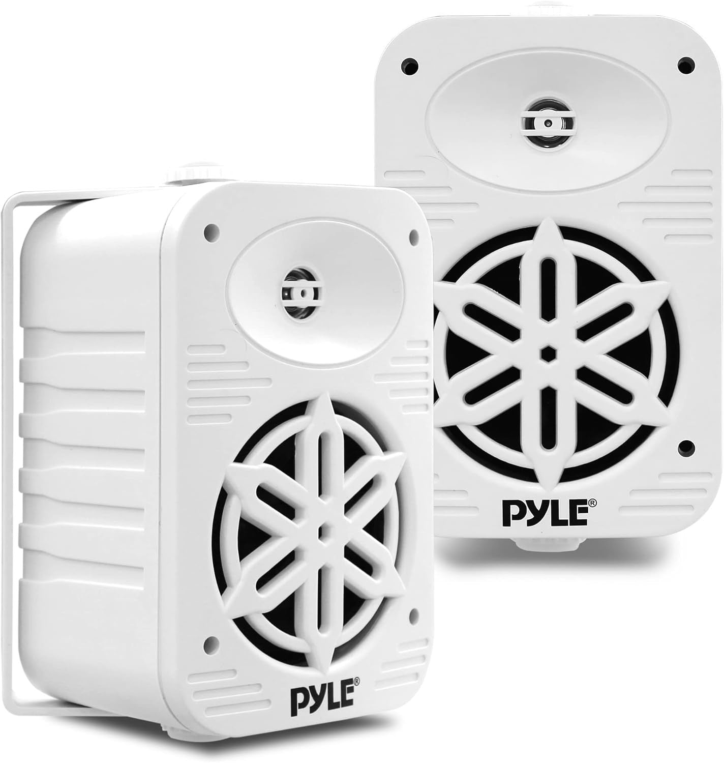 PyleUsa Indoor Outdoor Speakers Pair-500 Watt Dual Waterproof 5.25, 2-Way Full