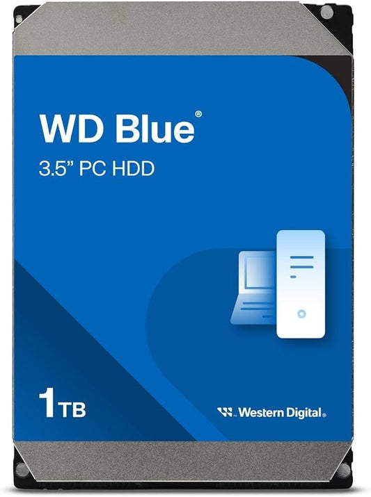 Western Digital 1TB WD Blue Internal PC Hard Drive – 7200RPM, SATA 6Gb/s
