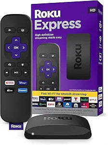 Roku Express HD Streaming Device with High-Speed HDMI Cable, Standard Remote