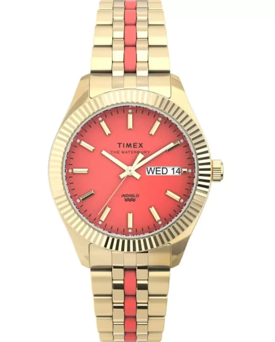 Timex Waterbury TW2U82700VQ Legacy Gold-Tone Stainless Steel Ladies Quartz Watch