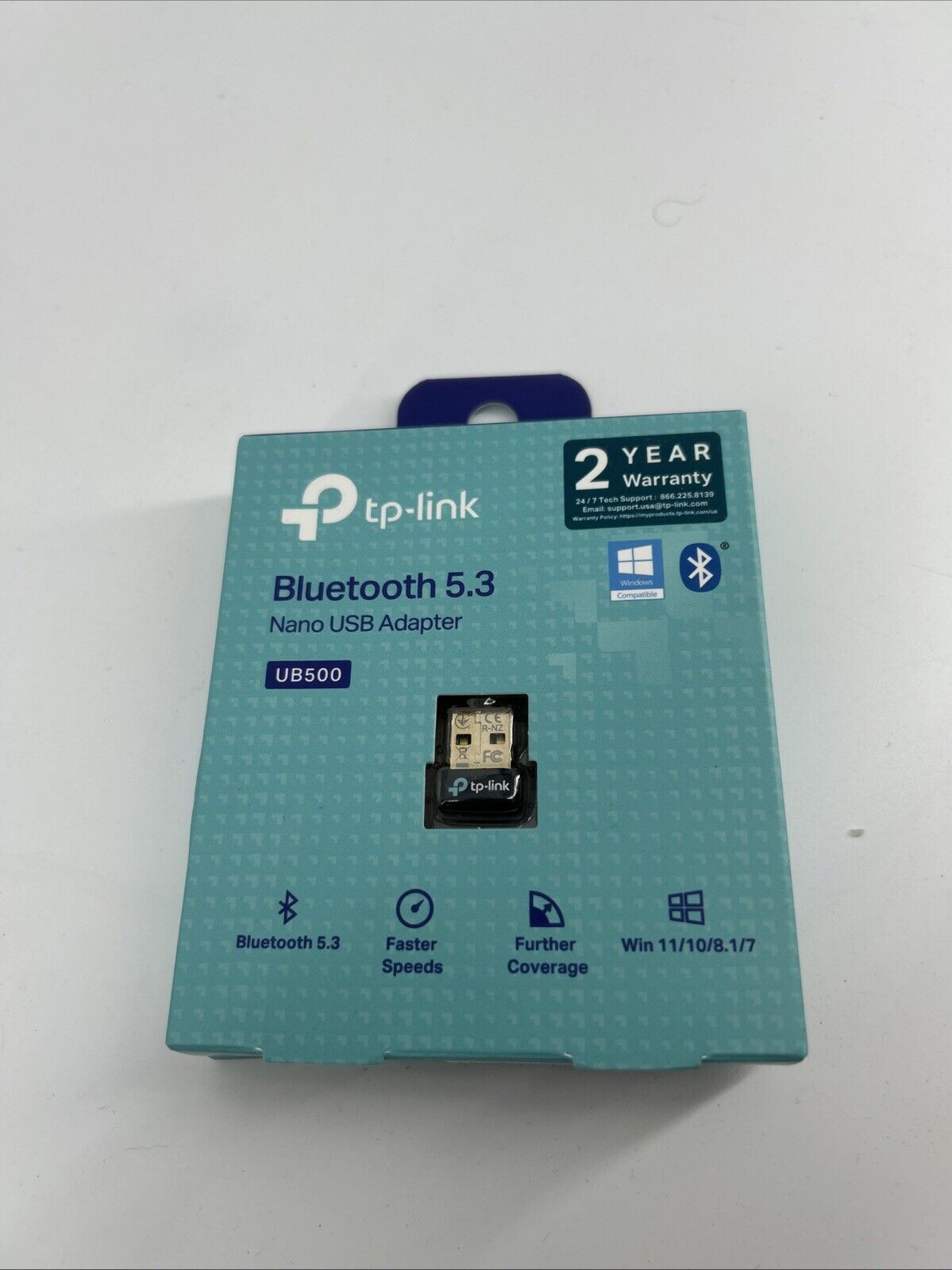 Bluetooth 5.3 Usb Adapter For Pc Windows 8 10 11 Plug And Play Wireless Conne...