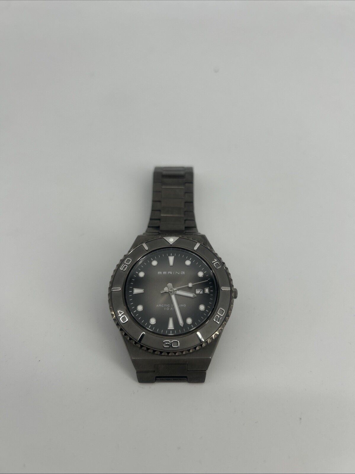 Bering Time Arctic Sailing Grey Stainless Steel Case & Dial Men Watch. 18940-777