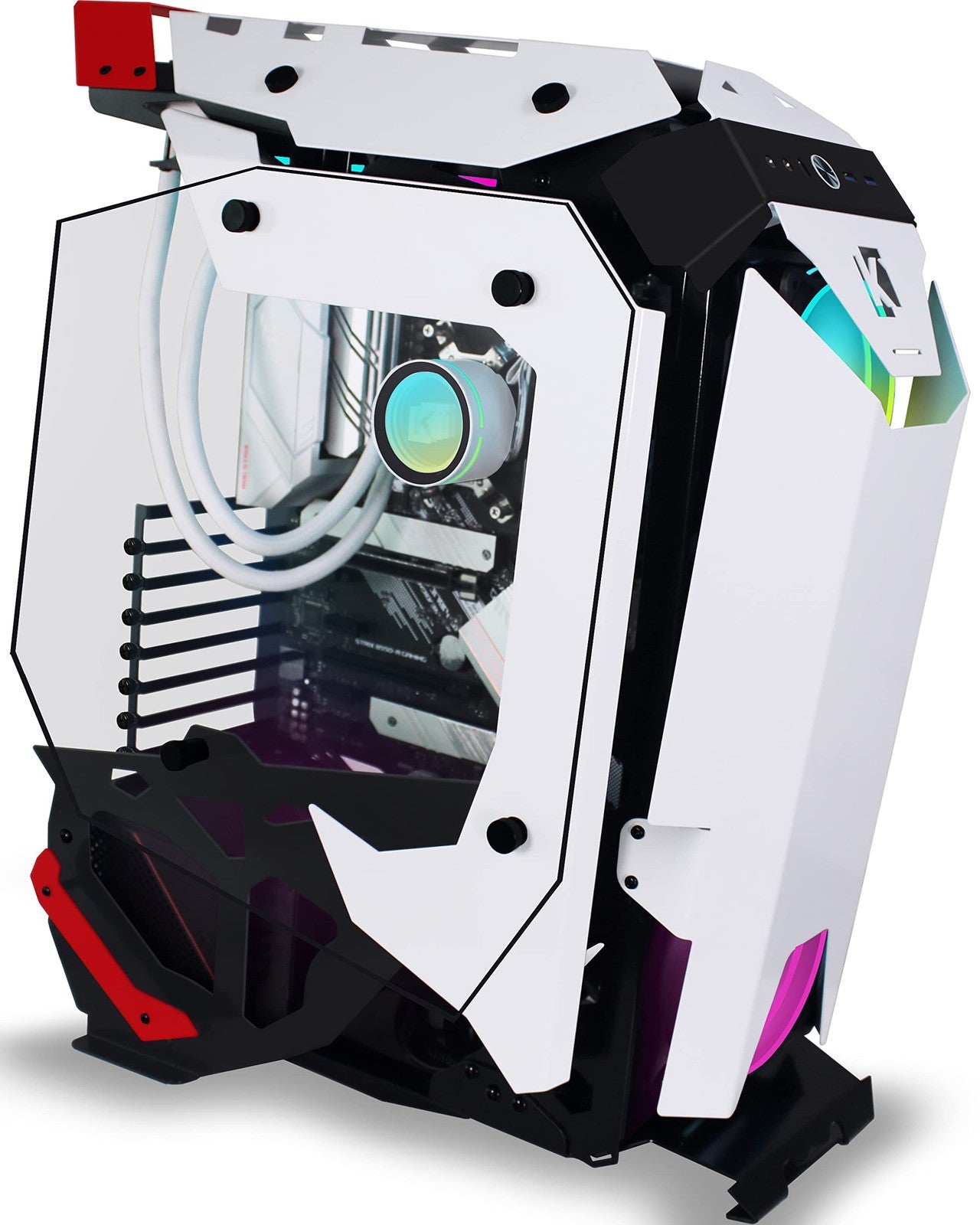 KEDIERS C650 Mech PC Case - ATX Tower Gaming Computer Case with Tempered Glass