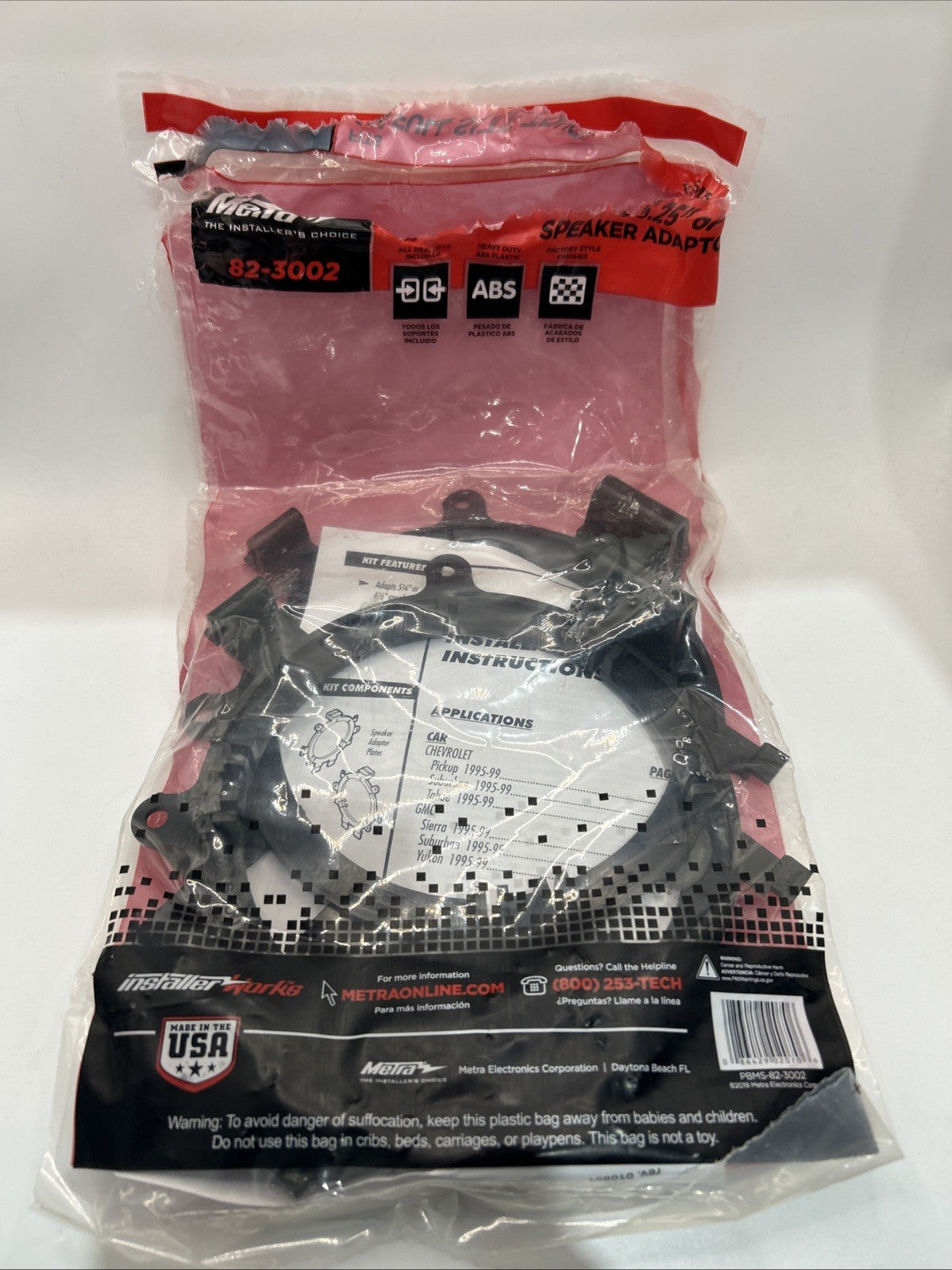 Metra - Speaker Bracket for Select 1995-2013 Chevrolet GMC - Black (#R27)