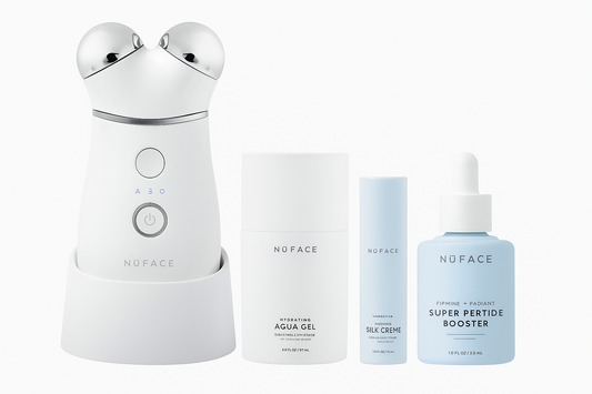 NuFACE Trinity + Facial Toning Device Starter Kit, with Super Peptide Booster
