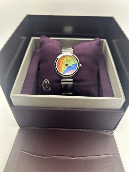 CHARRIOL Forever Rainbow Mother-of-Pearl Dial Ladies Watch FE32.101.032 NEW $600