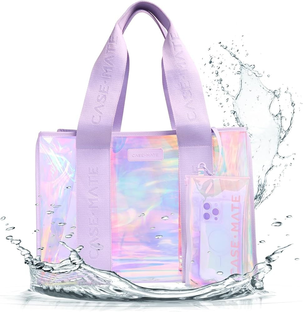 Case-Mate Soap Bubble Large Tote Bag for Women - Waterproof Beach Bag