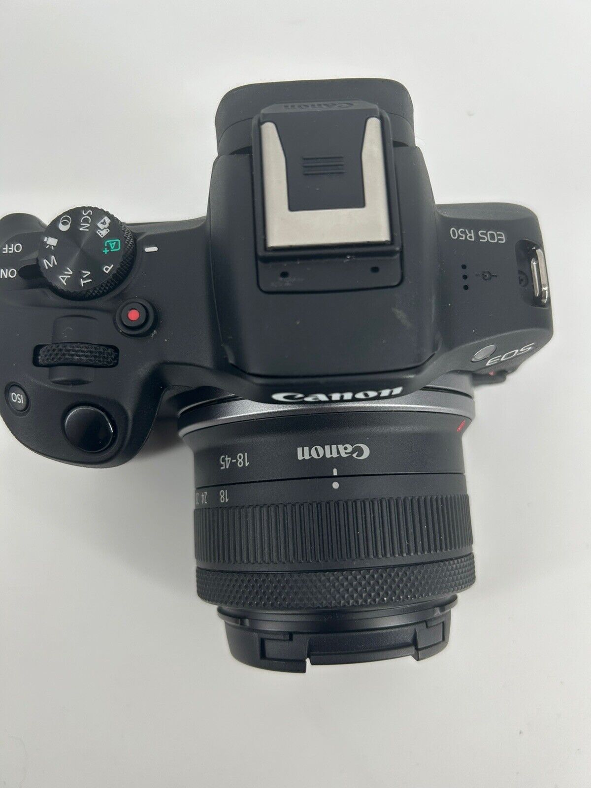 Canon EOS R50 4K Video Mirrorless Camera with RF-S 18-45mm f/4.5-6.3 IS STM Lens