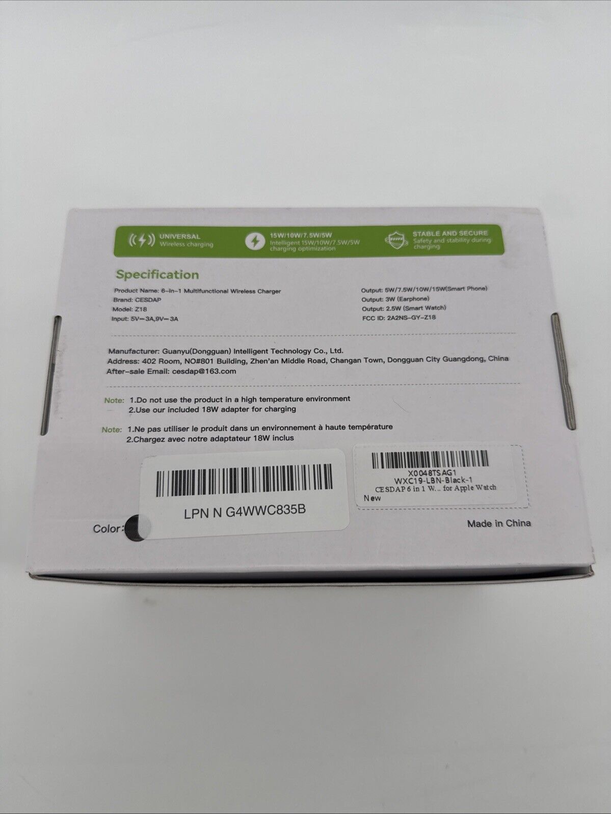 CESDAP 6-in-1 Multifunctional Wireless Charger