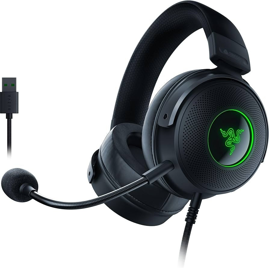 Razer Kraken V3 Wired USB Gaming Headset – Chroma RGB, THX Spatial Audio