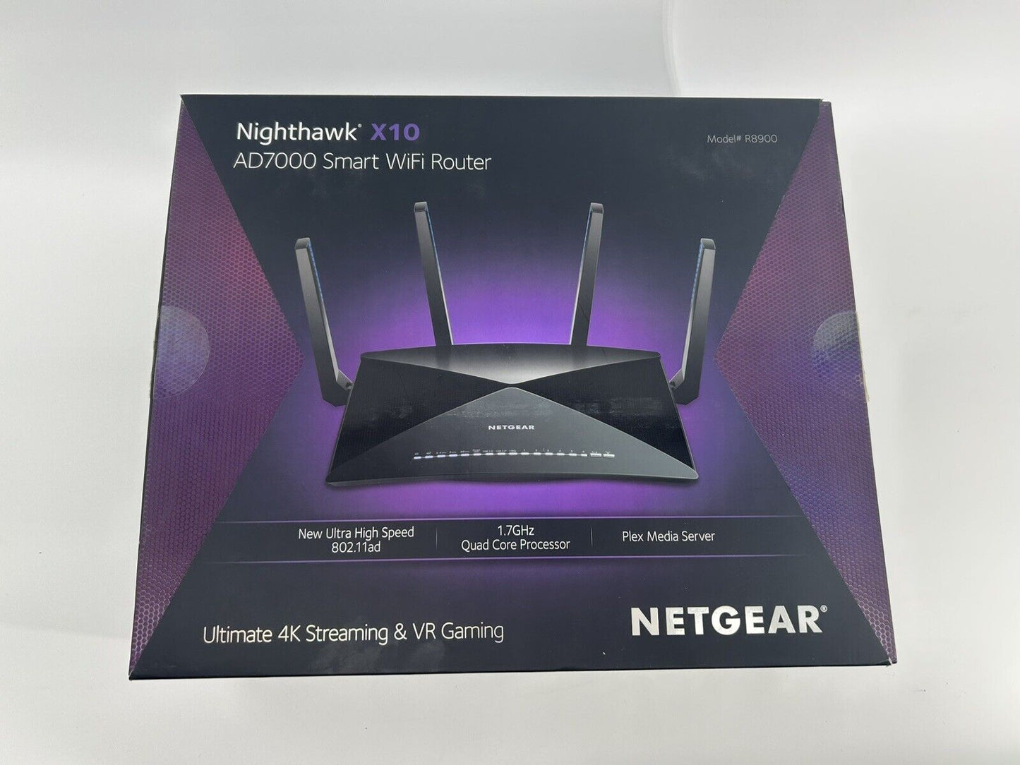 NETGEAR Nighthawk X10 AD7000 7 Port Wireless AD Router (R8900-100NAS)