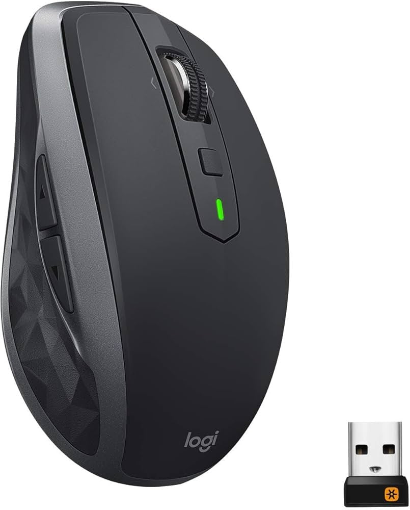 Logitech MX Anywhere 2S Bluetooth Edition Wireless Mouse - Use On Any Surface