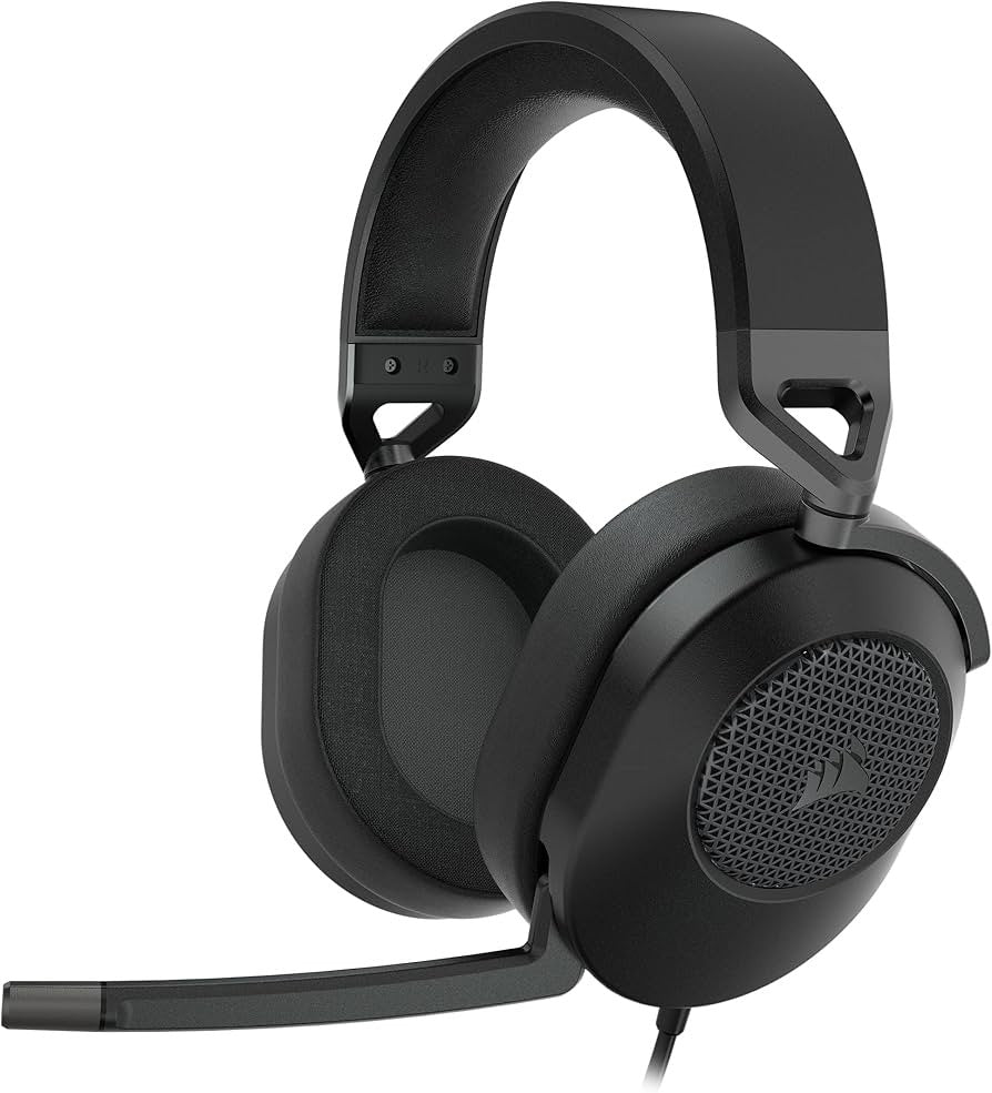 CORSAIR HS65 SURROUND Multiplatform Wired Gaming Headset – Dolby Atmos