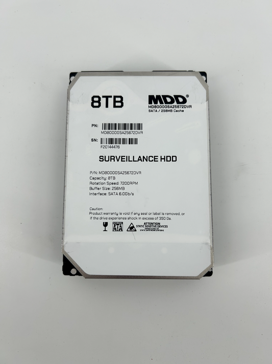 MDD 8TB 7200RPM 256MB Cache SATA 6.0Gb/s 3.5" Hard Drive for Surveillance HDD