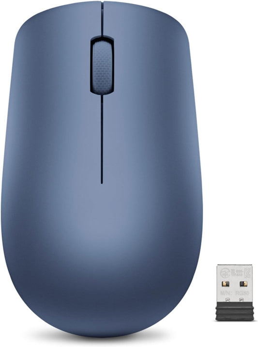 Lenovo 530 Wireless Mouse with Battery, 2.4GHz Nano USB, 1200 DPI Optical Sensor