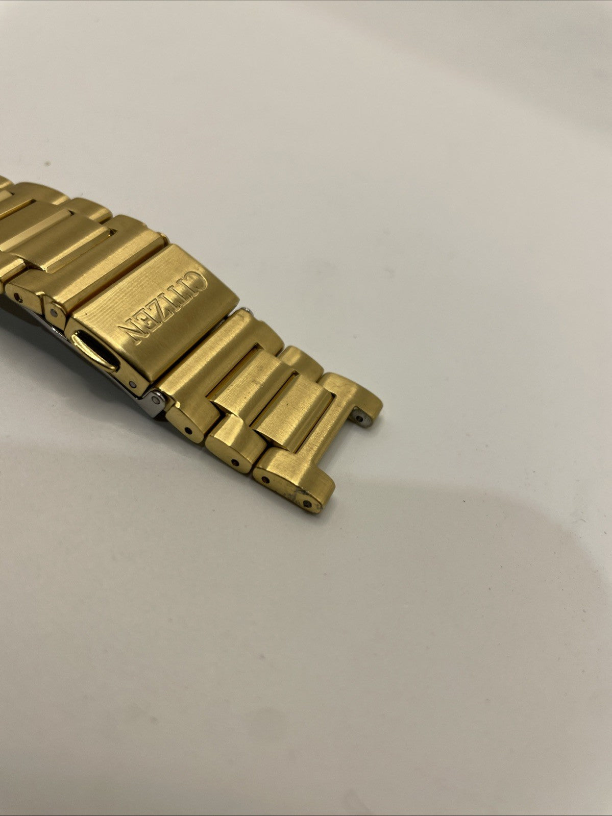 Citizen Men's Eco-Drive  Gold Crystal 40mm Steel Watch BM7492-57A Broken Clasp