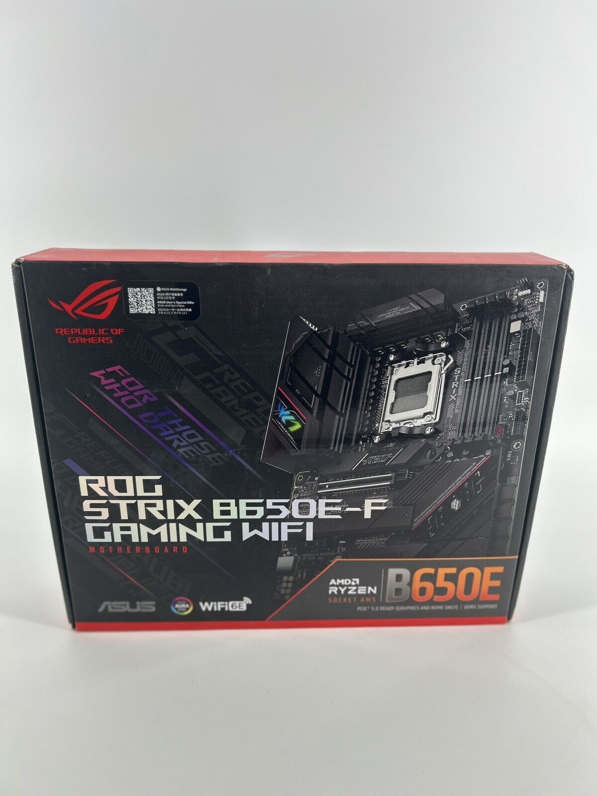 ASUS ROG Strix B650E-F Gaming WiFi AM5 ATX AMD Motherboard
