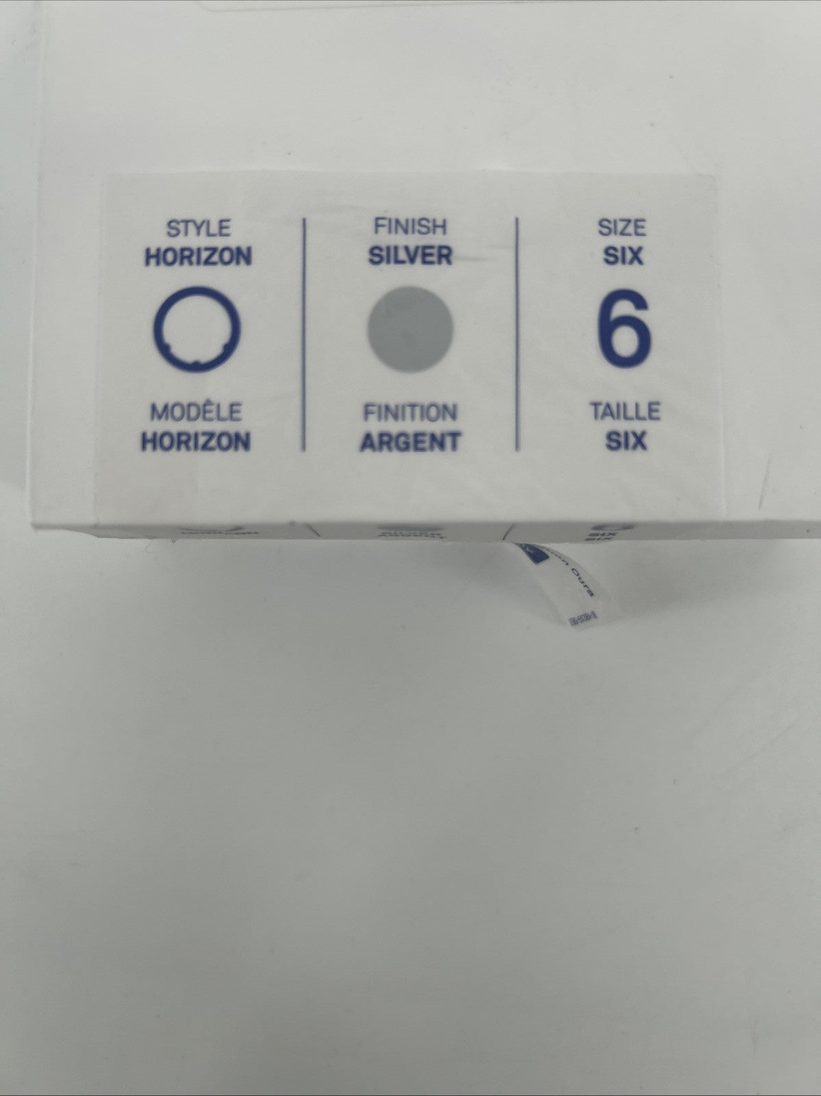 Oura Ring Gen 3 Horizon Silver Size 6 Smart Ring