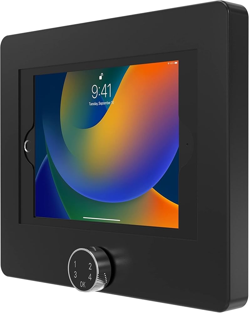 CTA Digital Locking Tablet Wall Mount Holder - Digital Lock Anti-Theft Tablet