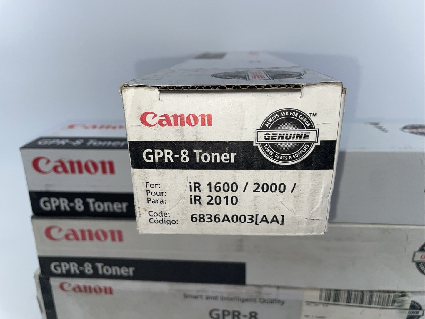 Bulk 4 Pack Canon GPR-8 Black Toner Laser Cartridge Open Box New