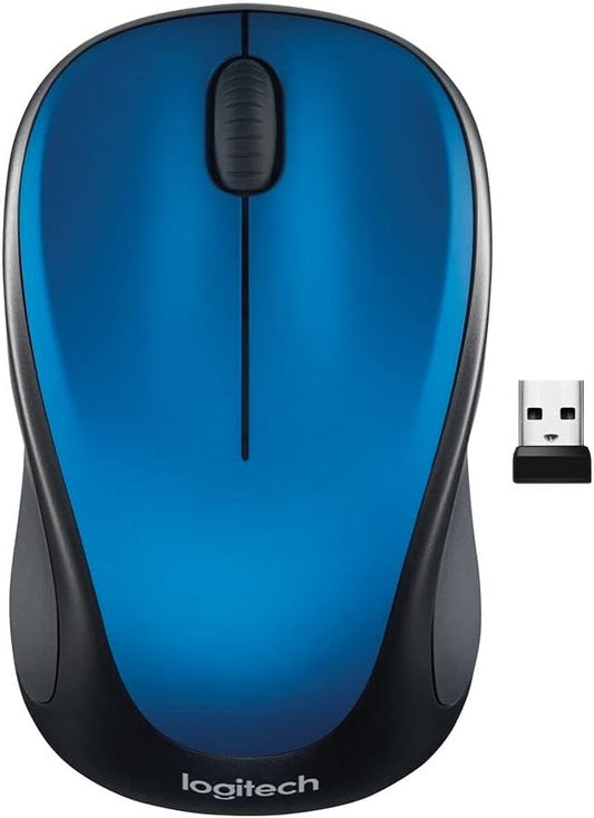Logitech M317 Wireless Mouse – Smooth Optical Tracking, 2.4GHz Bue