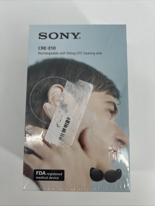 Sony CRE-E10 Self-Fitting OTC Hearing Aids -FDA Approved - Factory Sealed