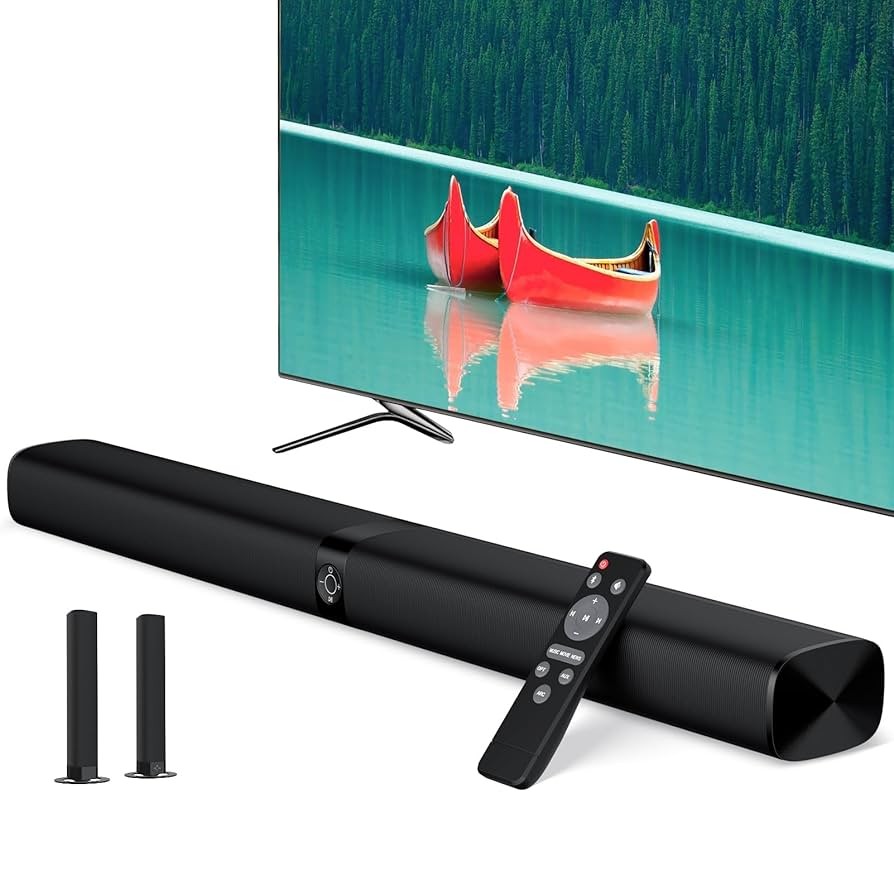 Assistrust Sound Bar, 90W Sound Bar for Smart TV, Bluetooth Soundbar with Wired