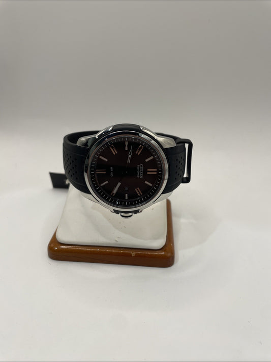 Citizen Men's Watch AW1150-07E Eco Drive Black Dial Rubber Band 44mm New No Box