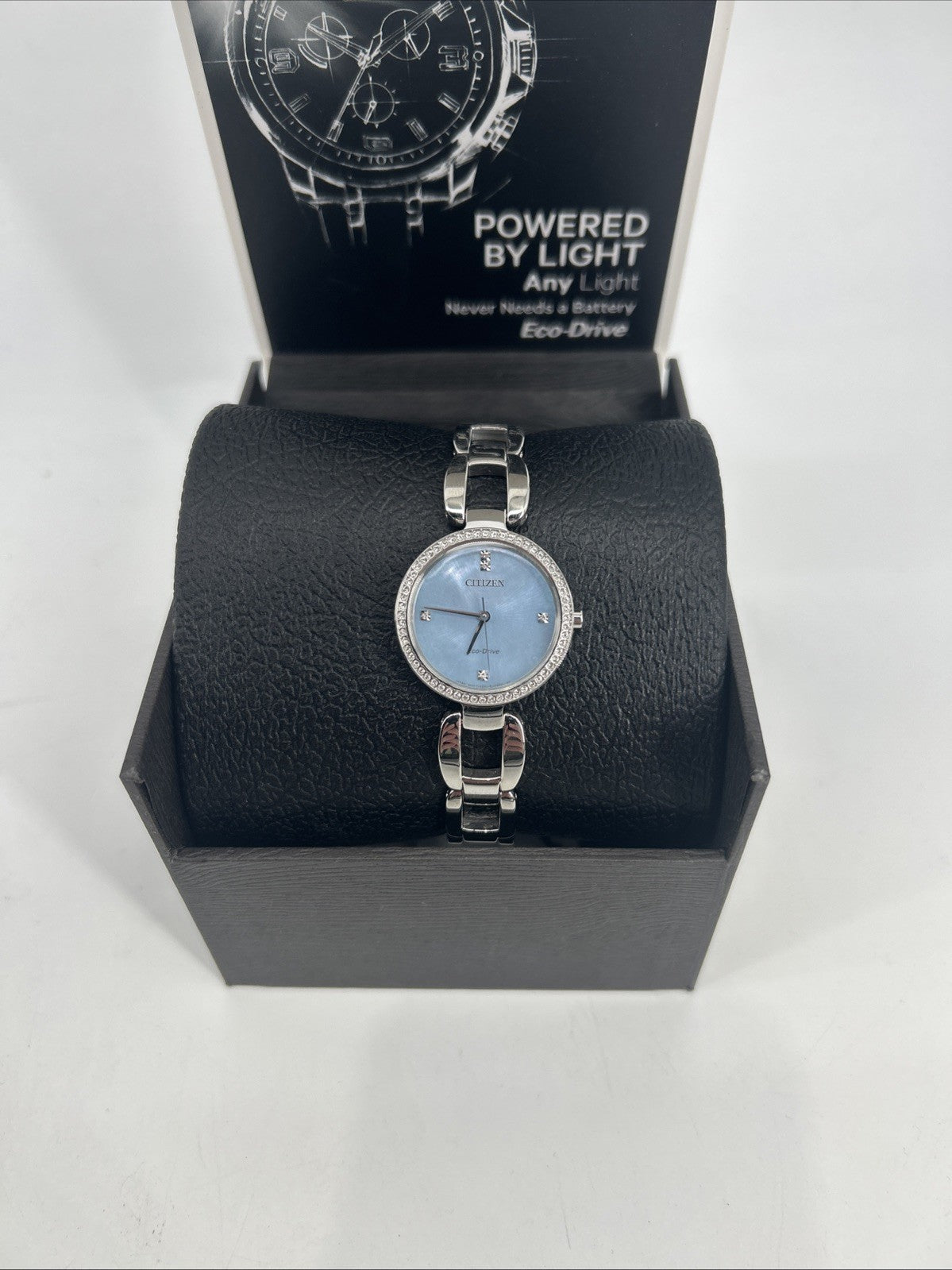 Citizen Eco-Drive Crystal Stainless Steel Women's Quartz Watch EM1030-53N