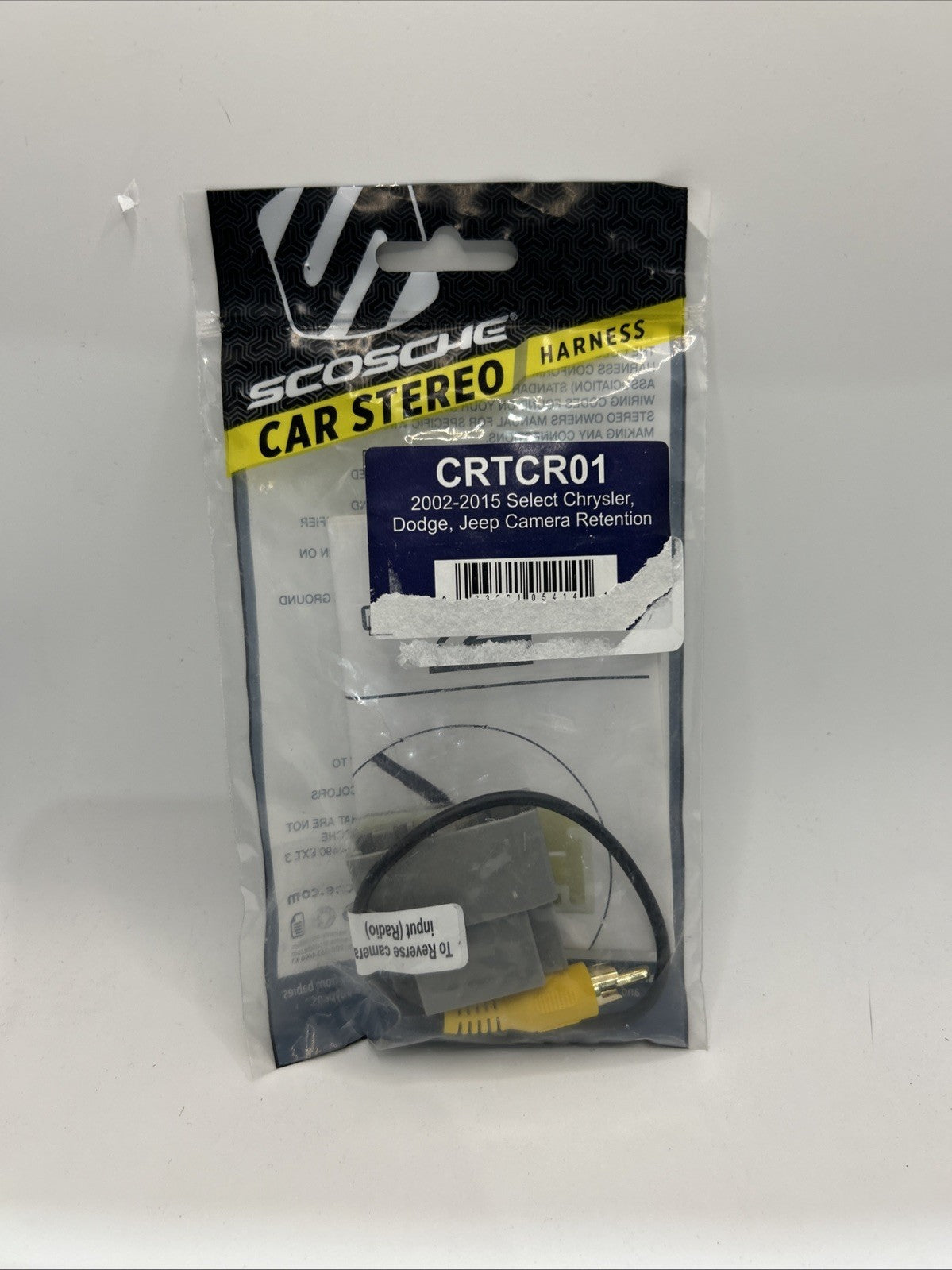 Scosche CRT-CR01 Rear Camera Retention Harness for 2002-15 Chrysler/Dodge