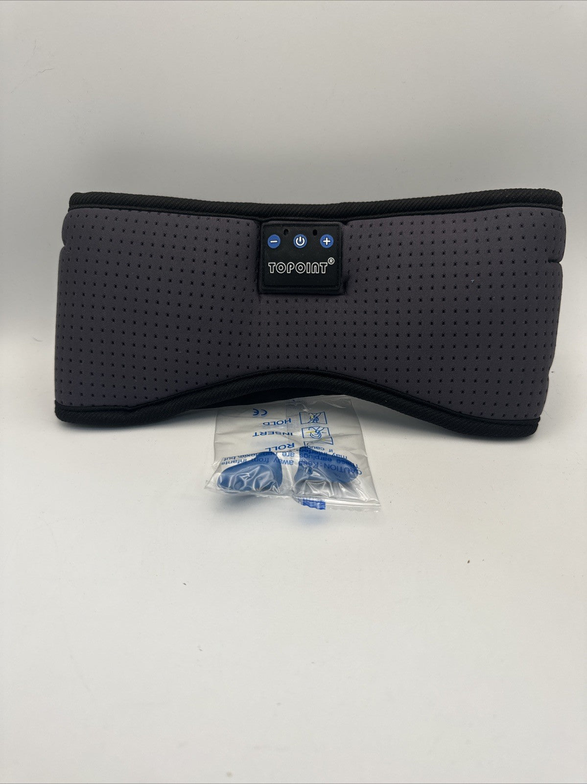 TOPOINT Sleep Mask with Bluetooth Headphones Breathable Silk Eye Mask for Sle...