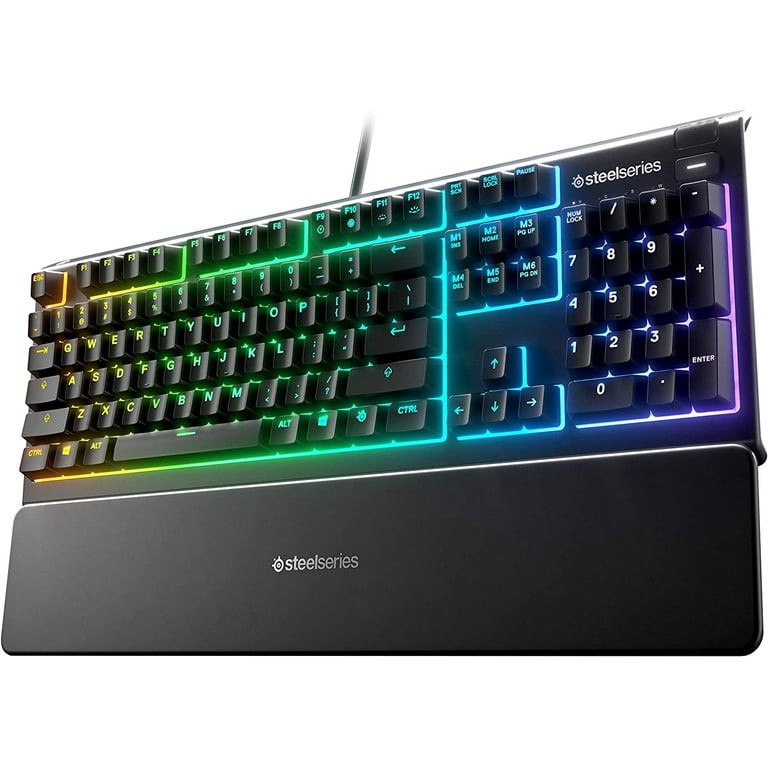 SteelSeries Apex 3 RGB Gaming Keyboard – 10-Zone RGB Illumination