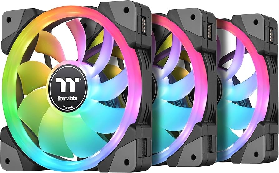 Thermaltake SWAFAN EX 14 RGB PC Cooling Fan, 3 Pack, 500~2000 RPM