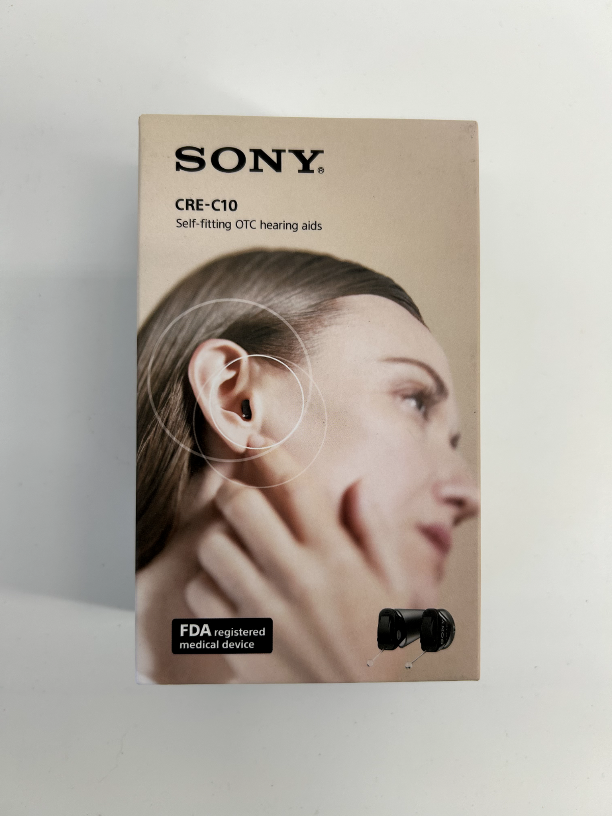 Sony CRE-C10 Self Fitting OTC Hearing Aid - FDA Approved