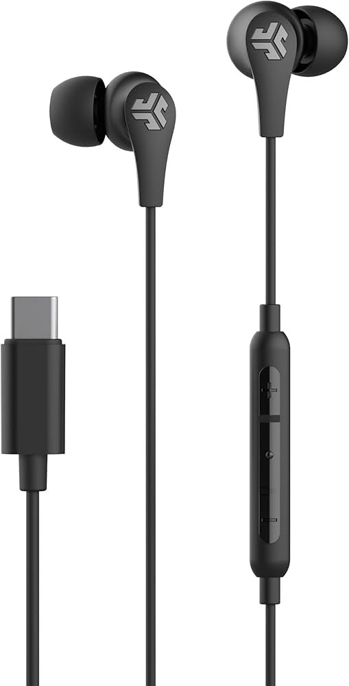JLab Wired JBuds Pro with Universal Mic - Black