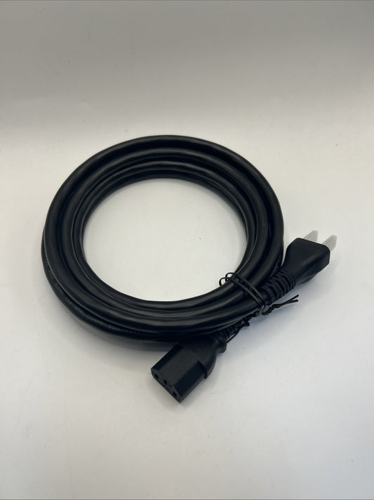 Lot Of 20 -  Computer Monitor TV Replacement Power Cord, 10', Black