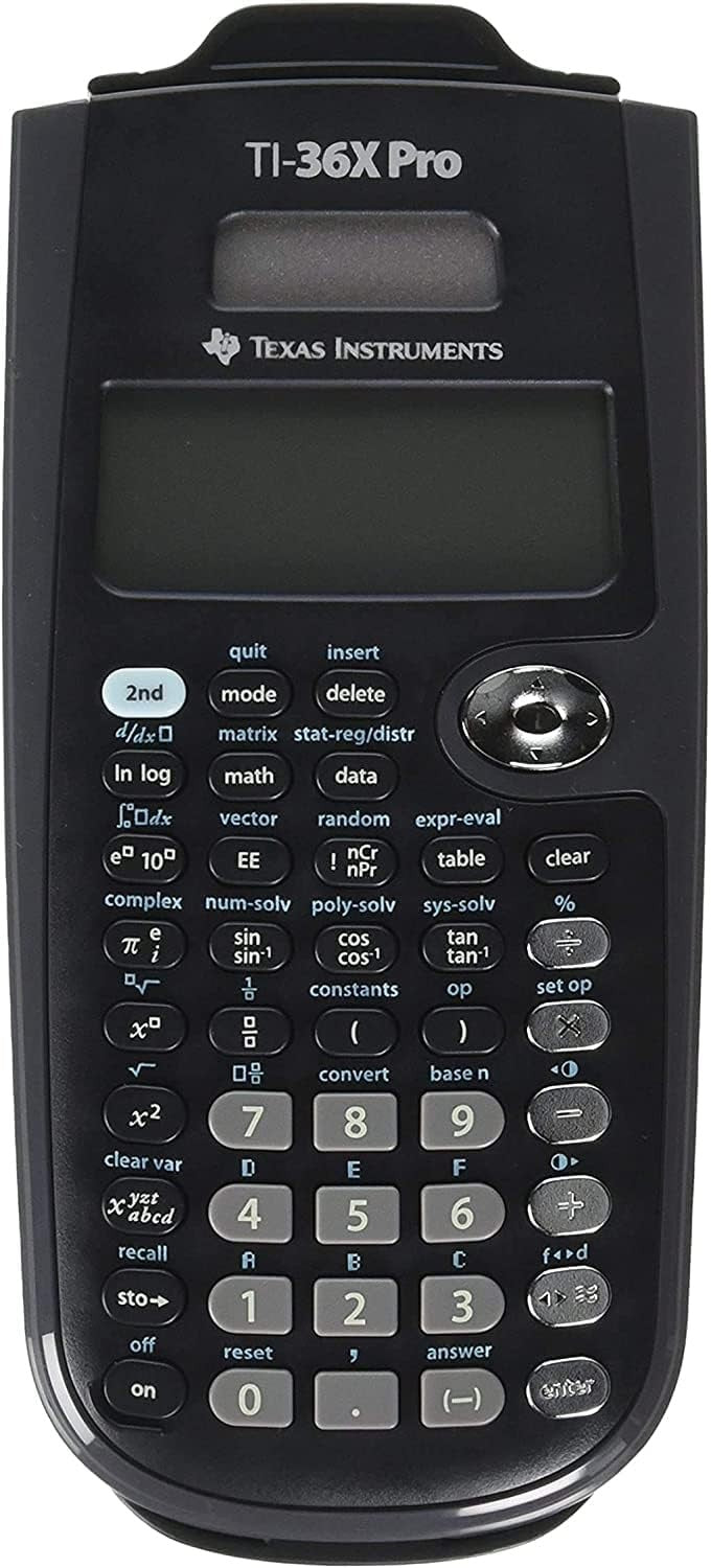 Texas Instruments Ti-36x Pro Scientific Calculator, 16-Digit LCD