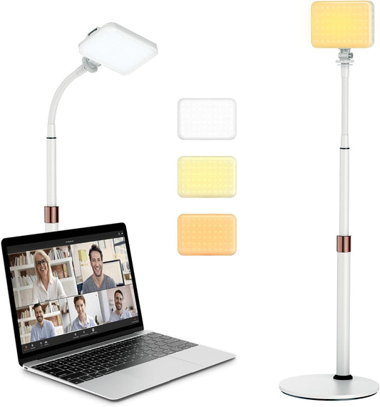 Anautin LED Desk Light with Stand, CRI97+ Selfie Light for Video Recording
