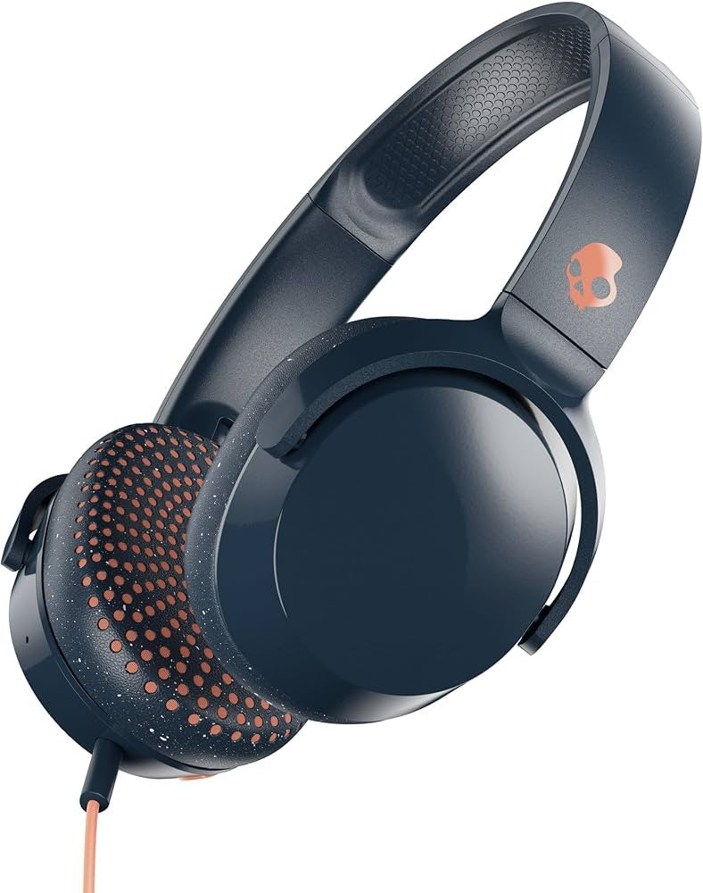 Skullcandy Riff On-Ear Wired Headphones, Microphone, Works with Bluetooth Device