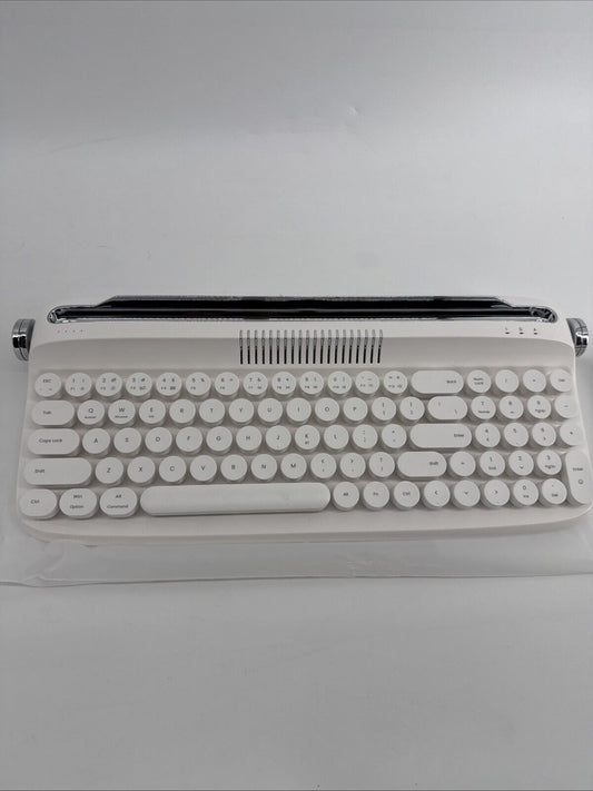 Yunzii Actto B309 Wireless Bluetooth Keyboard With Retro Typewriter, Sand Beige 