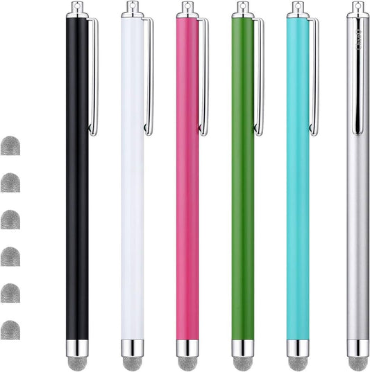 ChaoQ Stylus Pens for Touch Screens, Mesh Fiber Capacitive Stylus (6-Pack)
